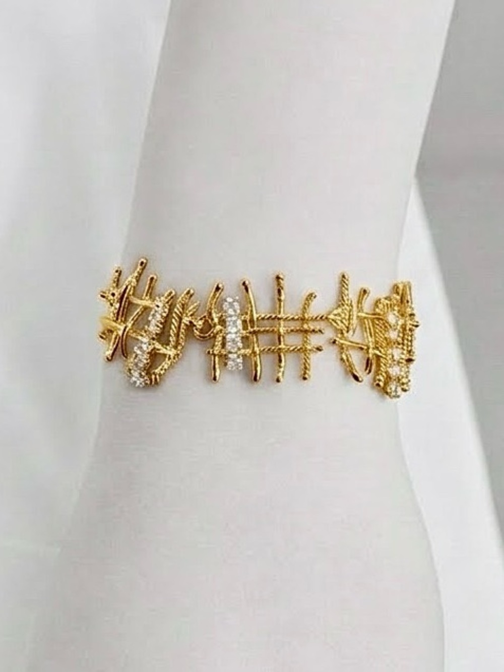 Woven Fabric Swatch~ Lattice Weave Knit Braid Cloth Patch Swathe Frayed Bracelet